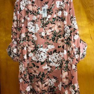 🆕 Torrid Floral Harper Button front Tunic Sz3